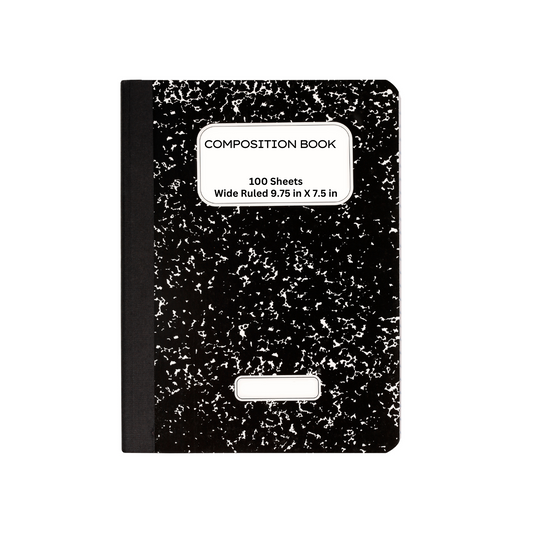 Composition Books • Black and White Marble Covers